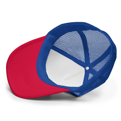 Wuanderful Locos logo on a limited edition trucker-style cap from a bottom view